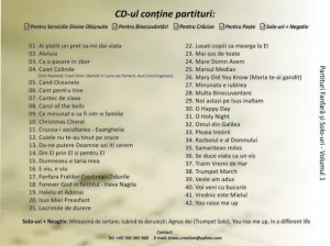 Coperta Spate - Partituri Fanfara Volumul 1